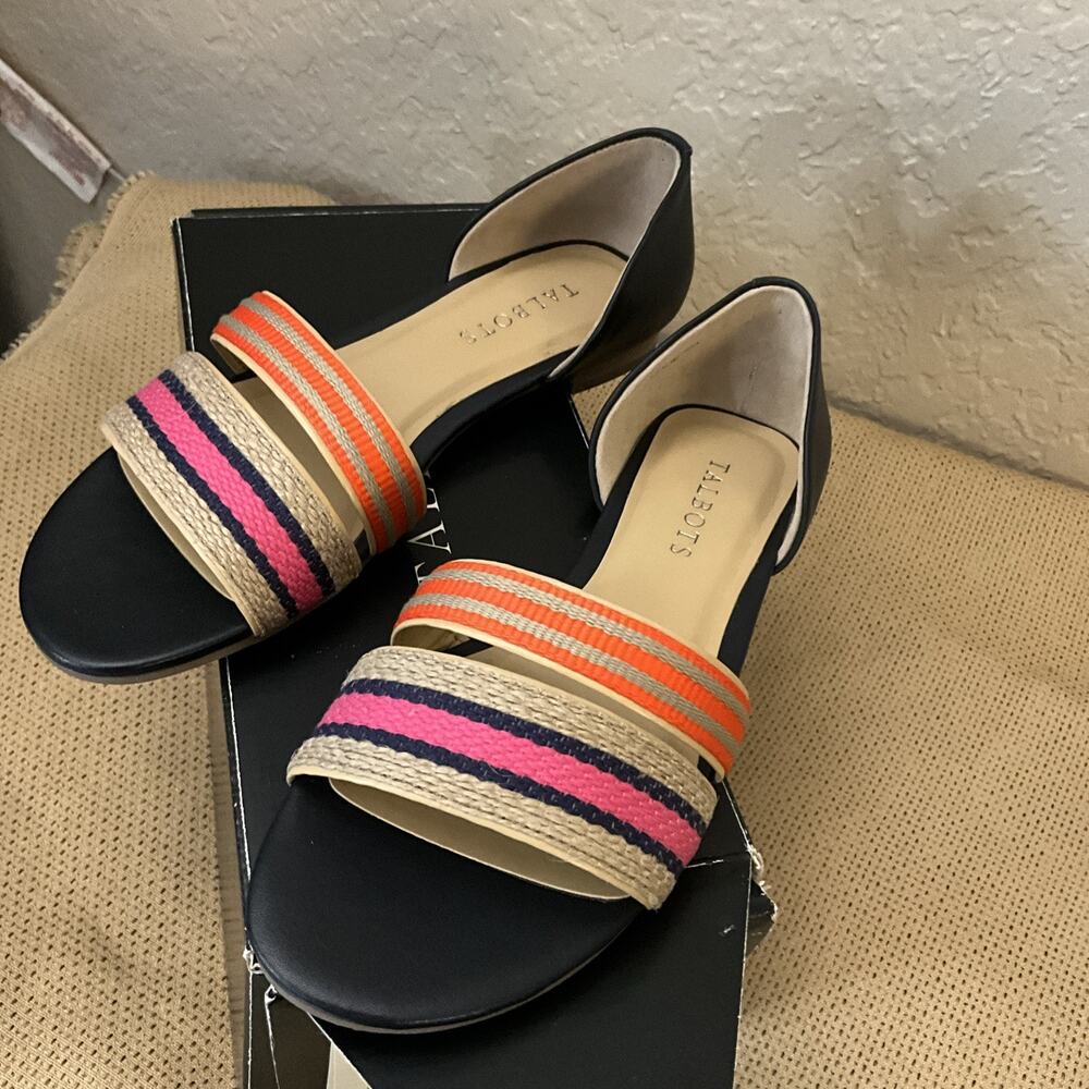 Talbots Lamar Webbing Sandals- 6.5B- Brand New In Box